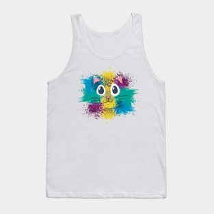 colour cat Tank Top